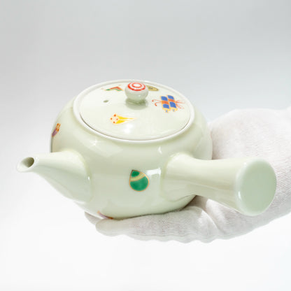 Arita & Hasami Takarazukushi Tea Set | Kyusu + 2 Cups | Wood Box