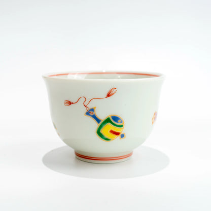 Arita & Hasami Takarazukushi Tea Set | Kyusu + 2 Cups | Wood Box