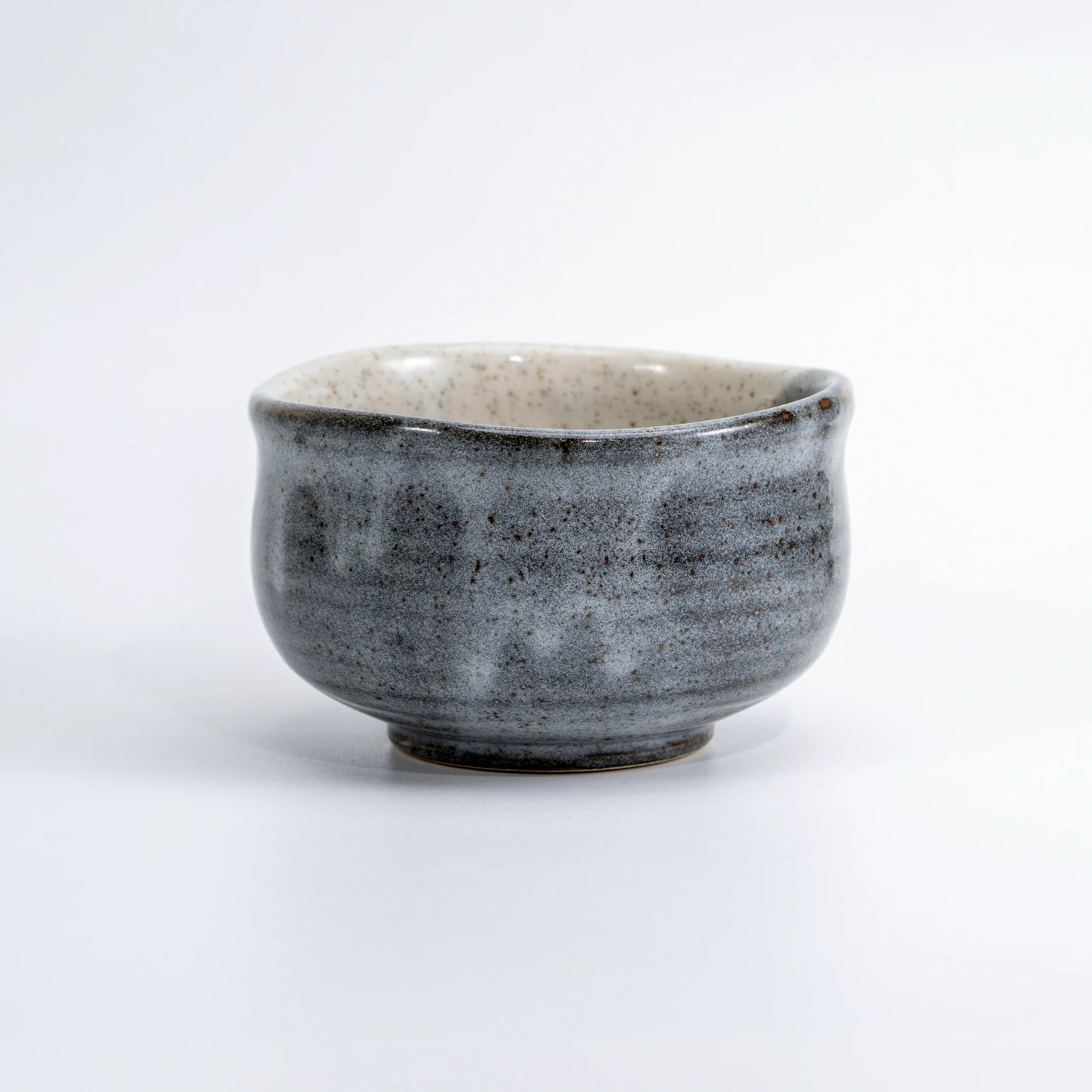 Kutani Hand-Painted Matcha Chawan by Iroe Yu Workshop — Hana Floral Wabi-Sabi Stoneware Bowl