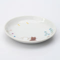 Hidamari Cats Kutani Porcelain Plate by Iroe Yū, 14 cm
