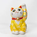 Figurine Maneki Neko Kutani jaune