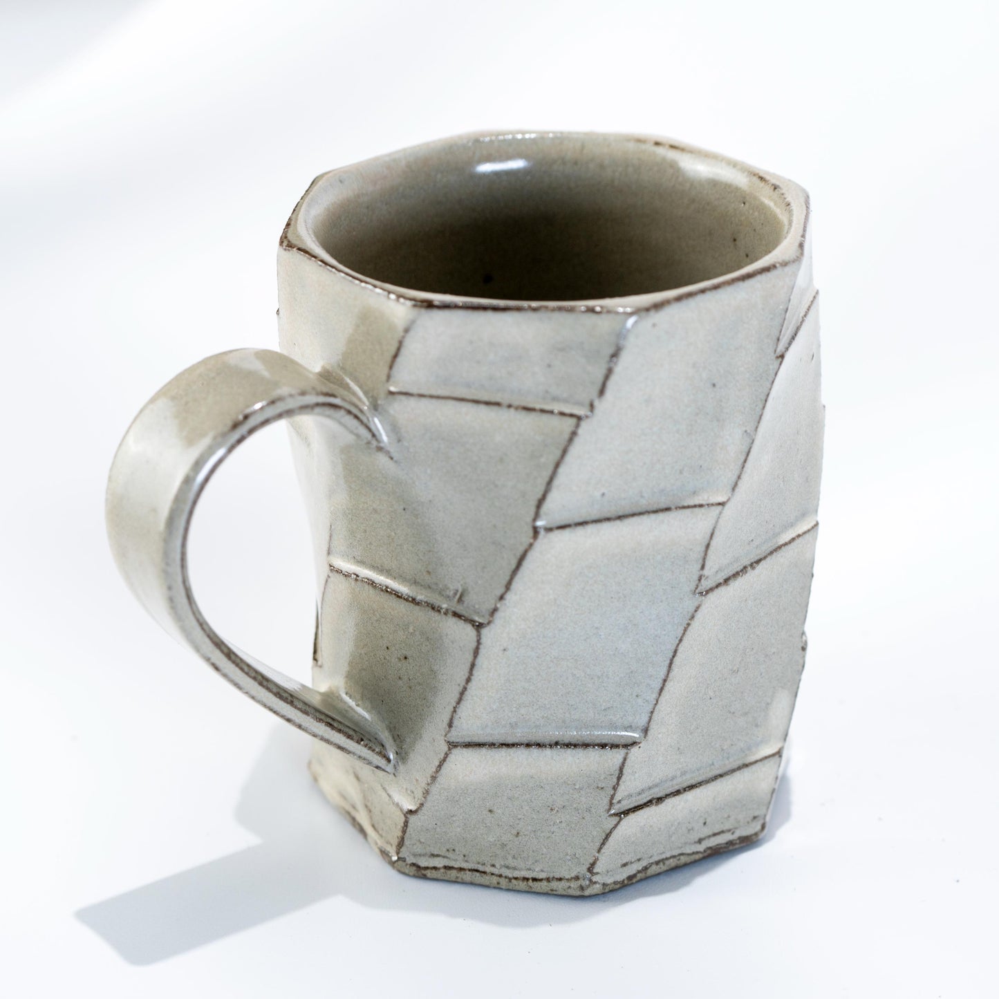 Underside of Shigaraki mug showing base and foot ring