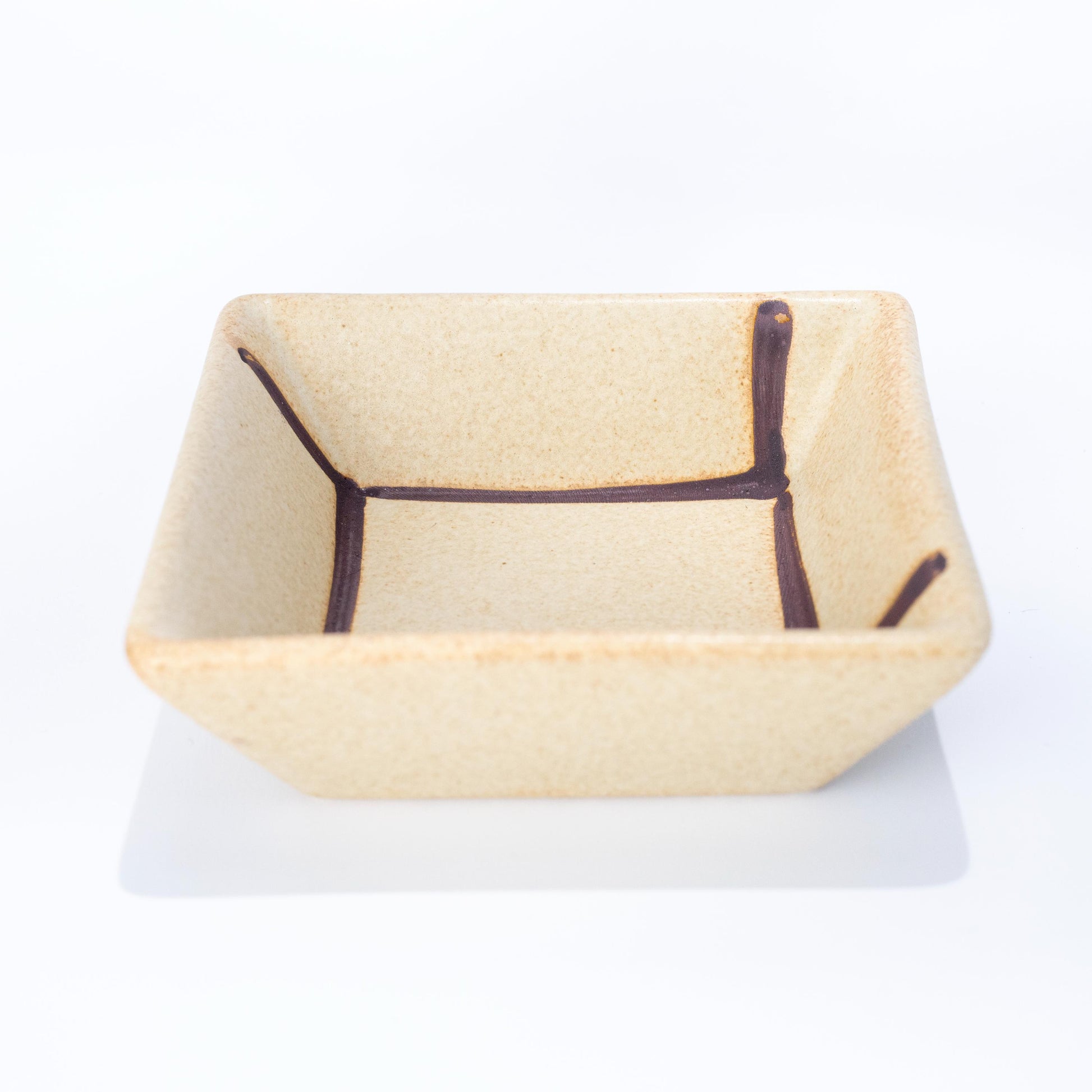 Empty wooden box for Mino ware square dish set