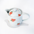 Arita Strawberry Teapot | Hand-Painted Porcelain Teapot, 250 ml