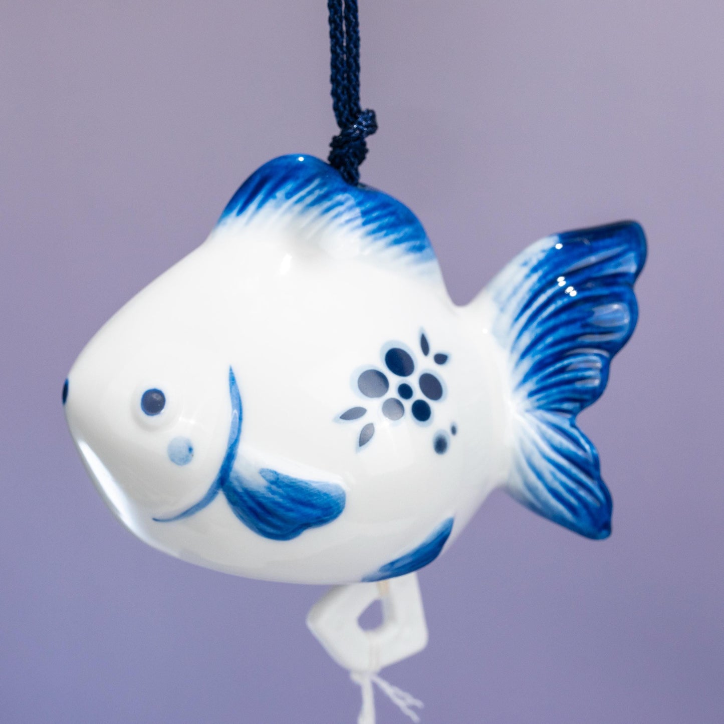 Side profile of goldfish summer wind bell