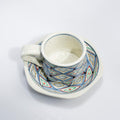 Arita Hexagon Demitasse Cup & Saucer — Diamond Set