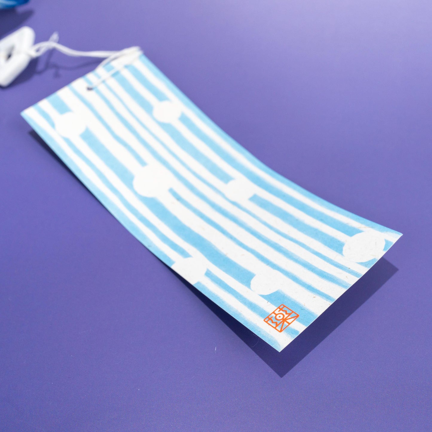 Paper strip detail from goldfish wind chime