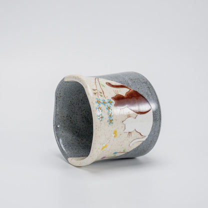 Iroe Yū Hidamari cat yunomi, Kutani ware
