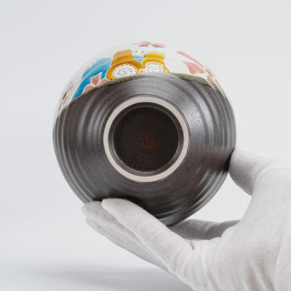 Iroe Yū Hidamari Shiba Inu bowl, Kutani ware