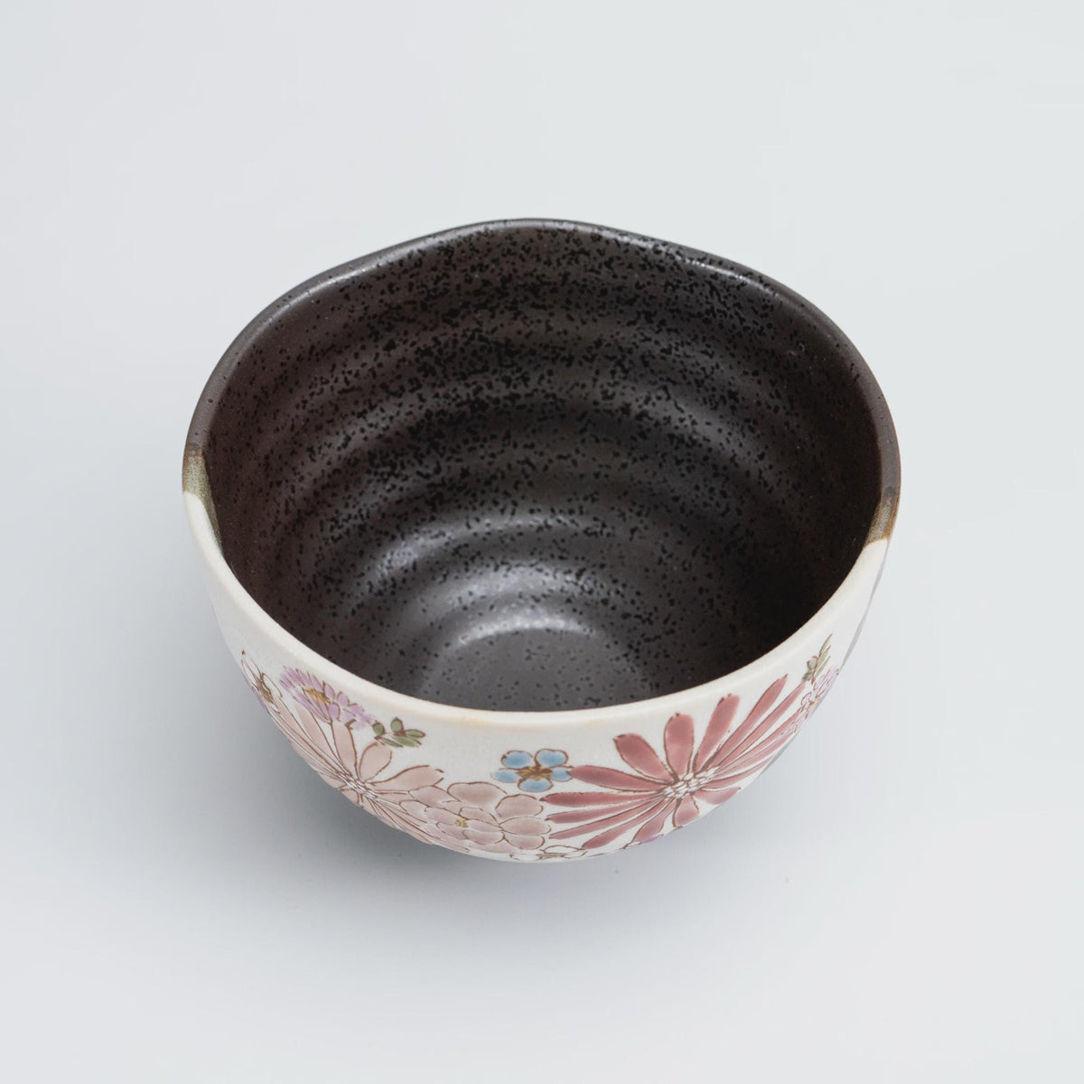 Iroe Yū Hana Kutani rice bowl, red colourway