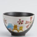Kutani Hidamari-Shiba-Inu-Schale von Iroe Yū, 12 cm