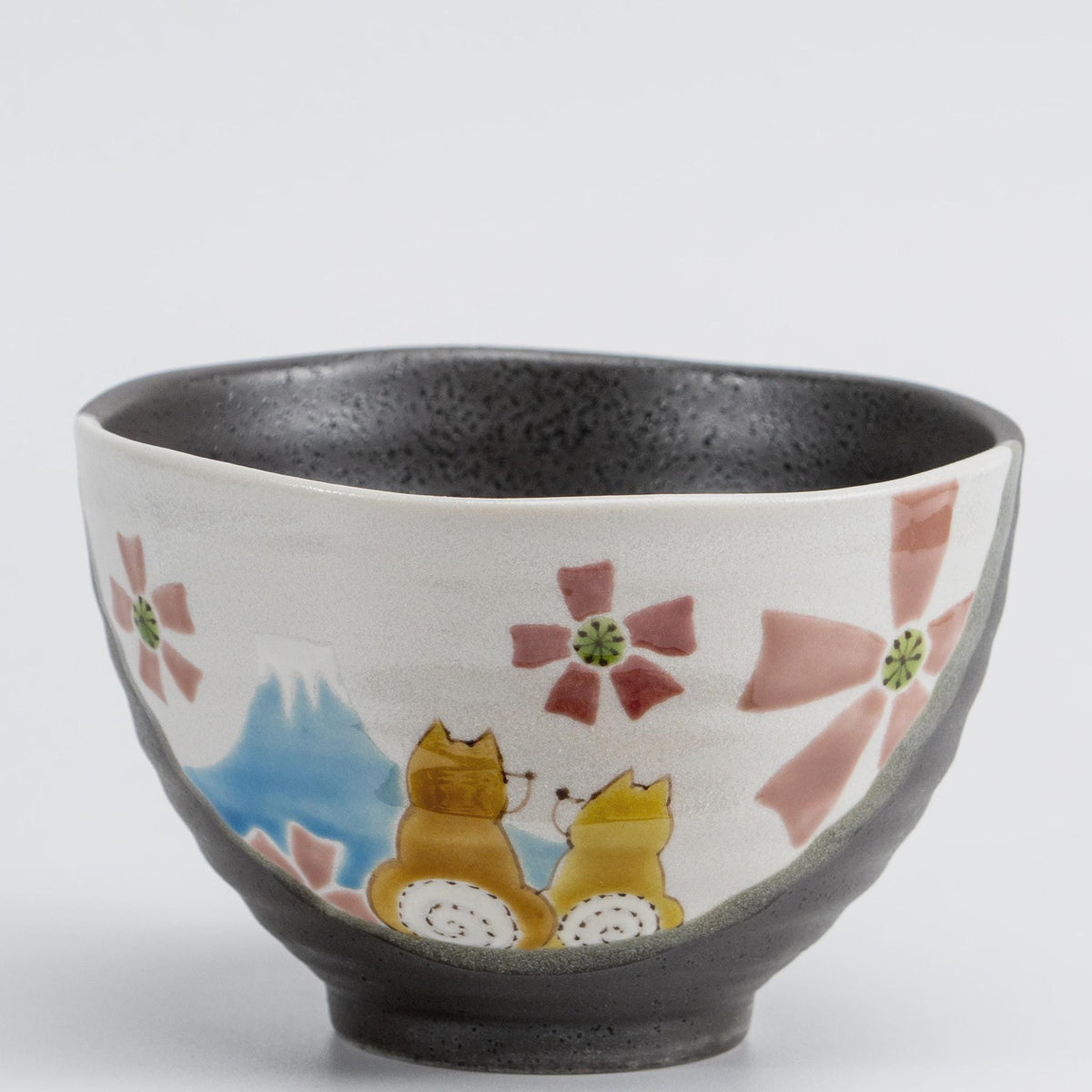 Iroe Yū Hidamari Shiba Inu bowl, Kutani ware