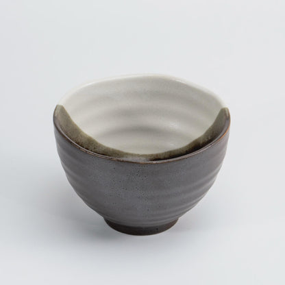 Iroe Yū Hana Kutani rice bowl, blue colourway