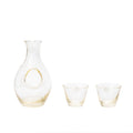 Toyo-Sasaki Takasegawa Amber Sake Set | Carafe & 2 Cups