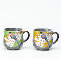 Kutani Bird & Cherry Blossom Mugs | Set of 2