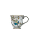 Kutani-Keramikbecher mit Eisvogel, 9 cm