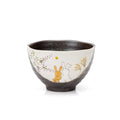 Kutani Hidamari-Hasenschale von Iroe Yū, 12 cm