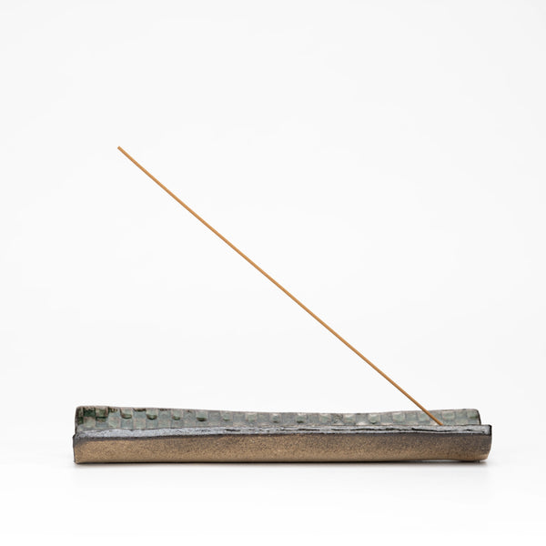 Hechimon Mosaic Rectangular Ceramic Incense Holder, 18 cm