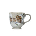 Kutani Three Owls Ceramic Mug, 9 cm