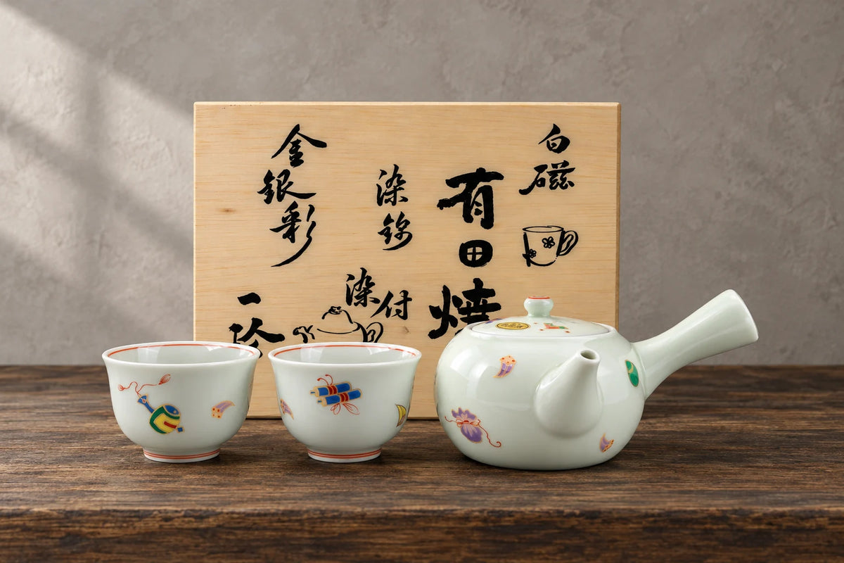 wedding anniversary gifts — selected objects on a wooden studio table.